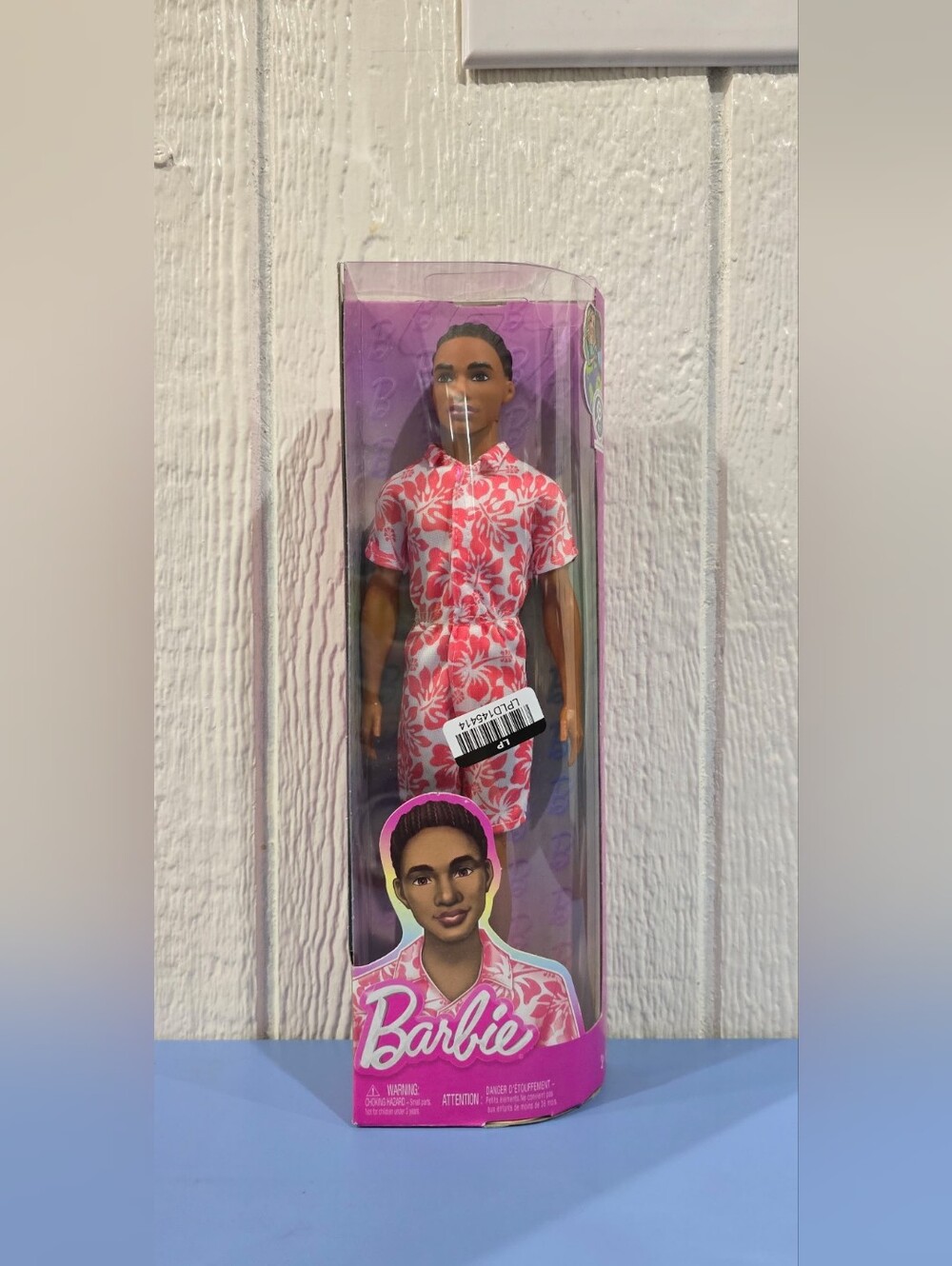 Barbie Fashionistas Ken Doll #235 in Hawaiian Print Jumpsuit with Green Sandals,
